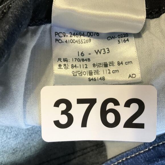 Signature By Levi's Women Jeans 16 - W33 Dark Blue Denim Modern Capri Mid Rise - Picture 2 of 12